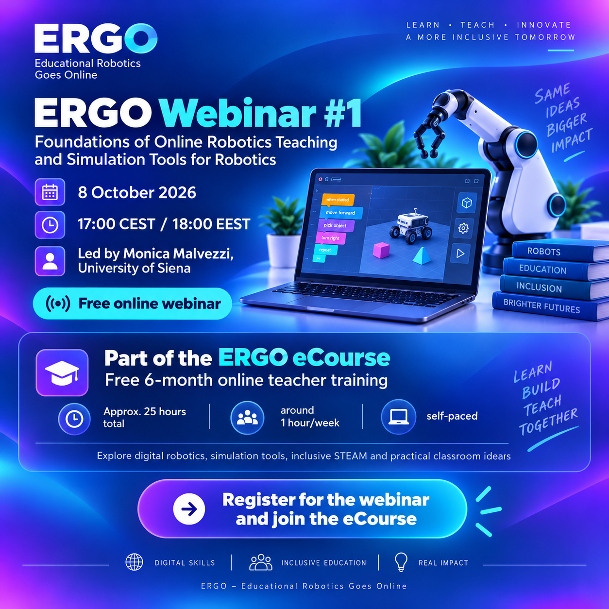 ERGO – Educational Robotics Goes Online Erasmus+